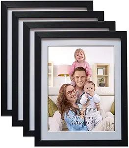Giftgarden Black 8x10 Picture Frame Wall Decor for 8 by 10 Inch Photo Set of 4 | Amazon (US)