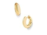 Amazon.com: Kendra Scott Mikki Metal Huggie Earring, 14k Gold Plated Brass, Fashion Jewelry for W... | Amazon (US)