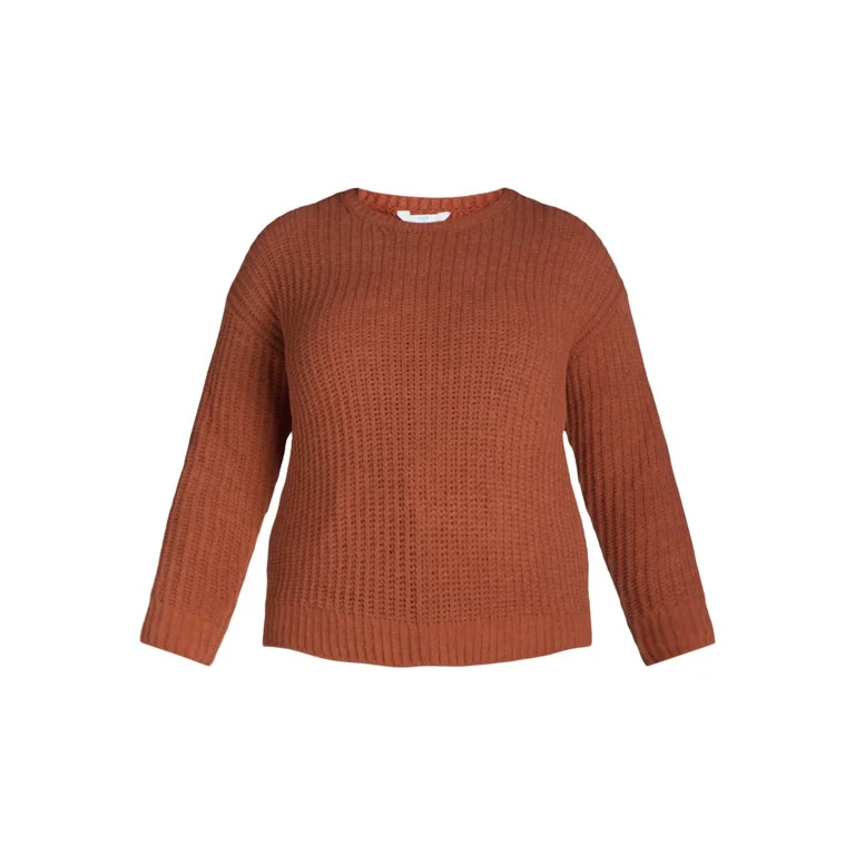 Time and Tru Women's and Women's Plus Matte Chenille Sweater, Midweight, Size XS-4X - Walmart.com | Walmart (US)