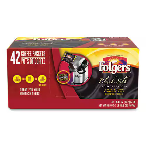 Folger's - Folgers Coffee, Black Silk, 1.4 oz Packet, 42/Carton | Best Buy U.S.