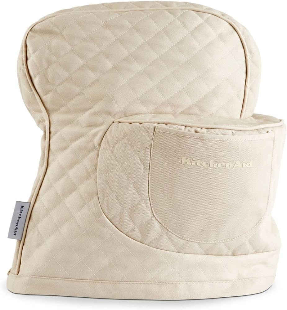 KITCHENAID Fitted Tilt-Head Solid Stand Mixer Cover with Storage Pocket, Quilted 100% Cotton, Mil... | Amazon (US)