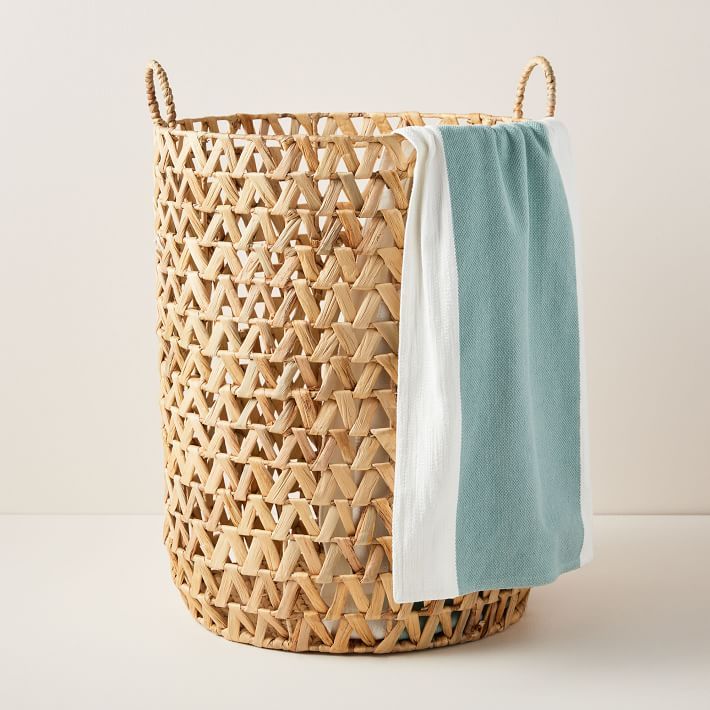 Open Weave Zig Zag Hamper | West Elm (US)