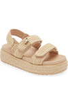 Click for more info about Bigmona Raffia Slingback Platform Sandal (Women)