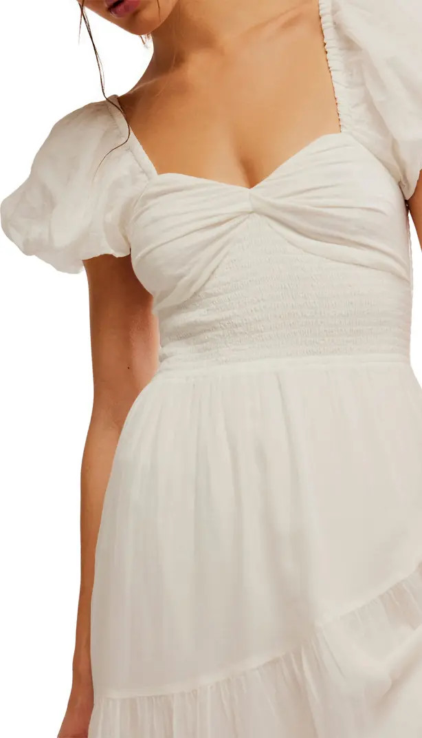 Sundrenched Smocked Puff Sleeve Maxi Dress | Nordstrom