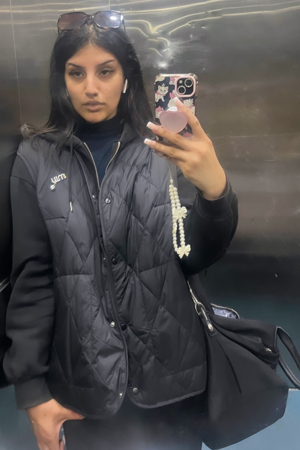 Casual fit, university fit, Abercrombie style, gilet, black hoodie, no makeup, hydrated skin, French tip nails, black Leggings, gym fit 

#LTKsalealert #LTKBacktoSchool #LTKstyletip