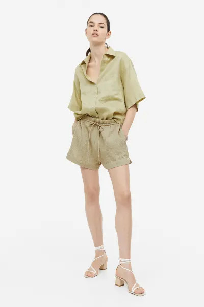 Pantalón corto de algodón | H&M (FR, IT, ES, PT, BE)