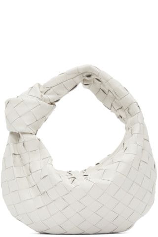 Bottega Veneta - White Mini Jodie Bag | SSENSE