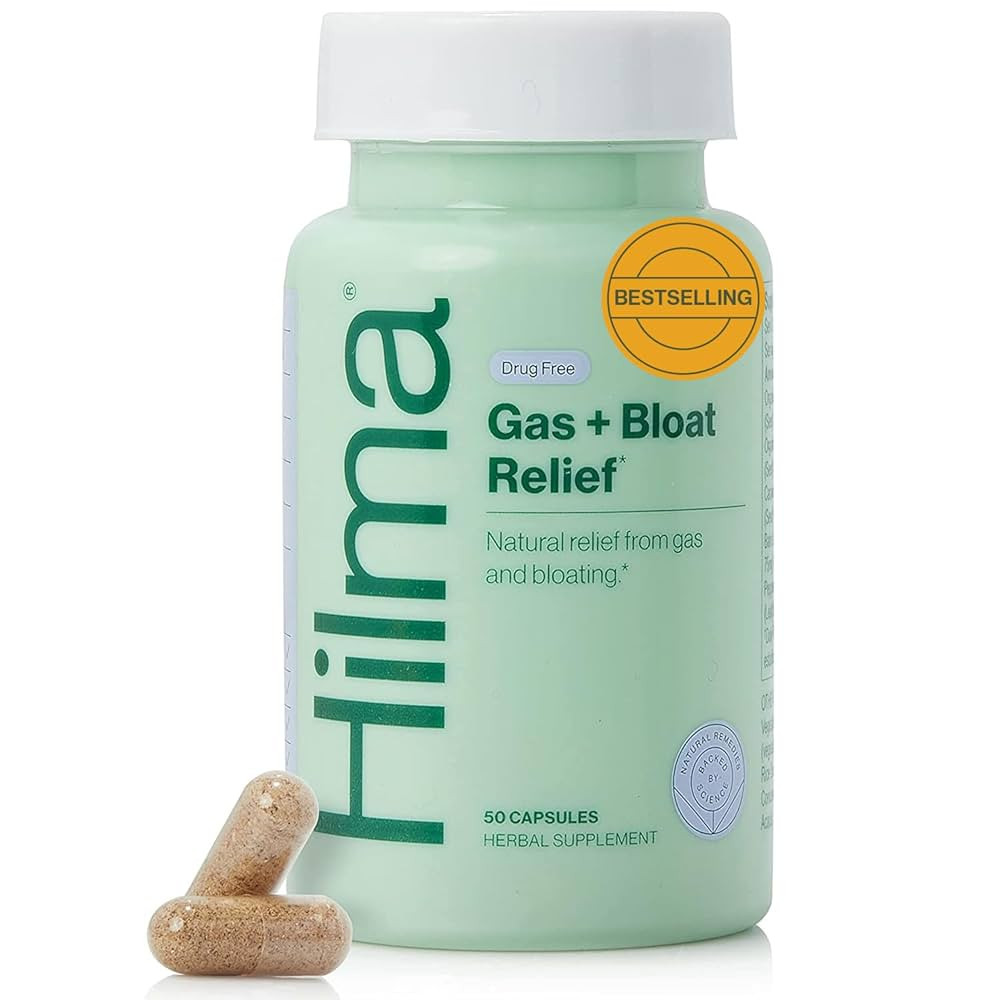 Hilma Natural Gas and Bloating Relief for Women, Doctor Formulated with Organic Ingredients, Lemo... | Amazon (US)