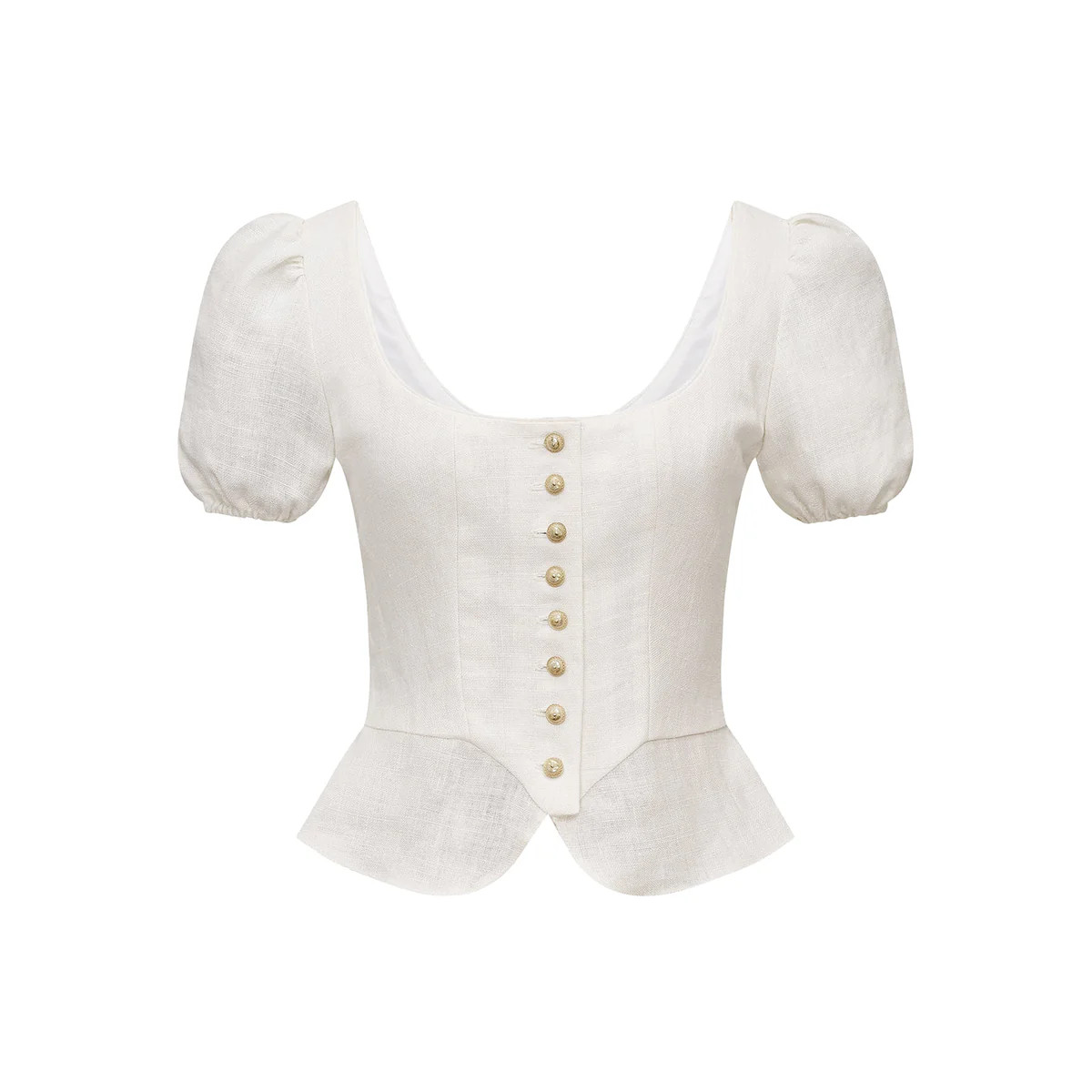 Ottilie Bodice in Ivory | Over The Moon