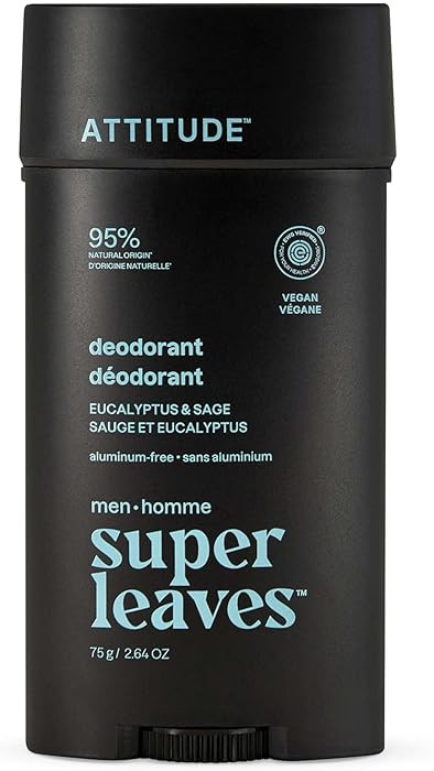 ATTITUDE Aluminum-Free Deodorant for Men, 95% Natural Origin Ingredients, EWG Verified, Plant Bas... | Amazon (US)