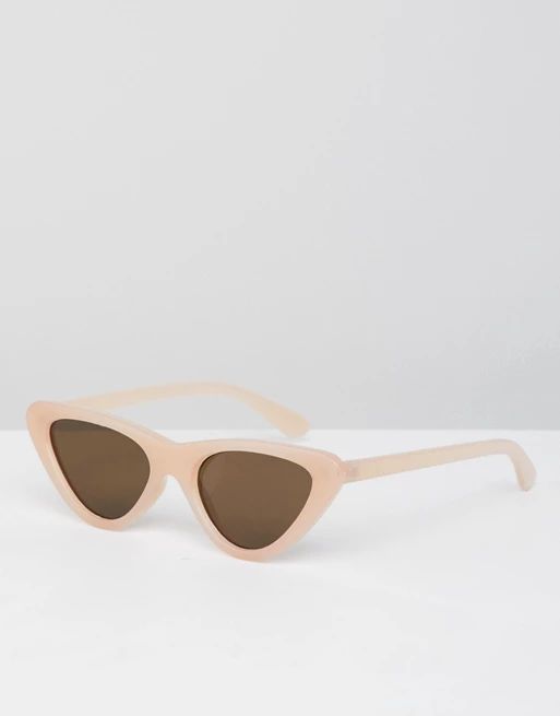 Bershka cat eye sunglasses in light pink | ASOS UK