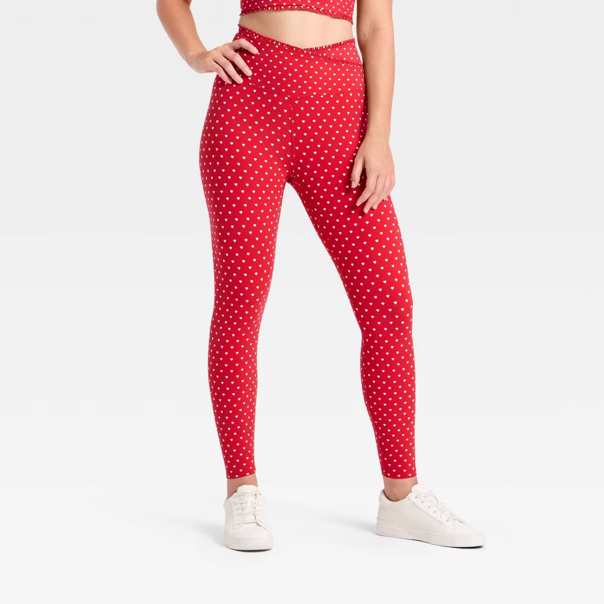 Women's Everyday Soft Ultra High-Rise Ruffle Crossover 7/8 Leggings - All In Motion™ | Target