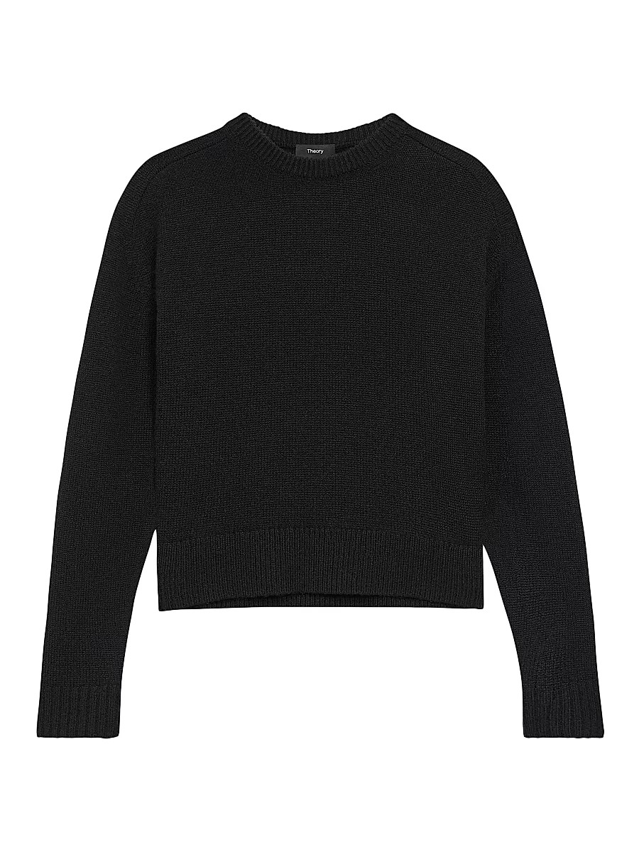 Women's Cashmere Crop Sweater - Black - Size Small | Saks Fifth Avenue