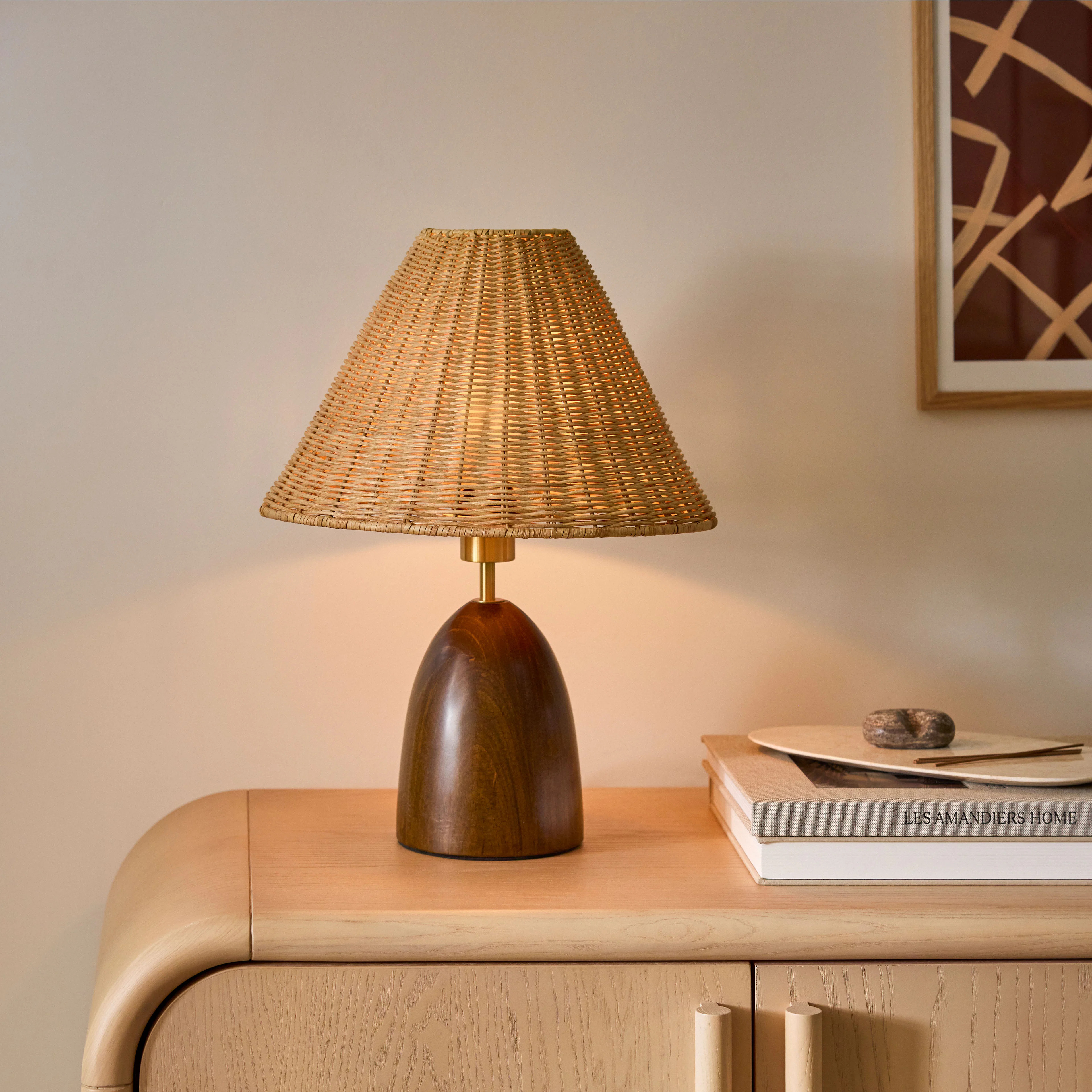 Layne Table Lamp - Rattan | Article