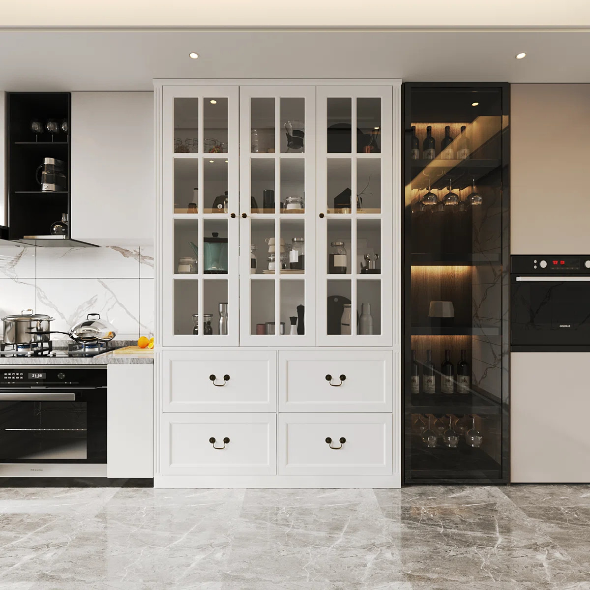 Christene 78.7'' Kitchen Pantry | Wayfair North America