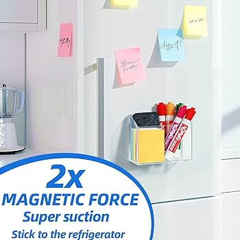Simetufy Whiteboard Marker Holder, Strong Magnetic Dry Erase Marker Holder for Marker, Pens, Penc... | Amazon (US)