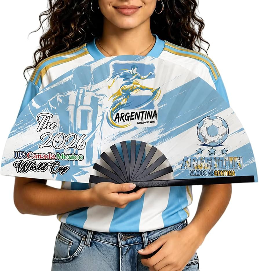 2026 World Soccer Cup Folding Fans \u2013 Soccer Game Day Essentials for Stadium Chants, Party Fa... | Amazon (US)