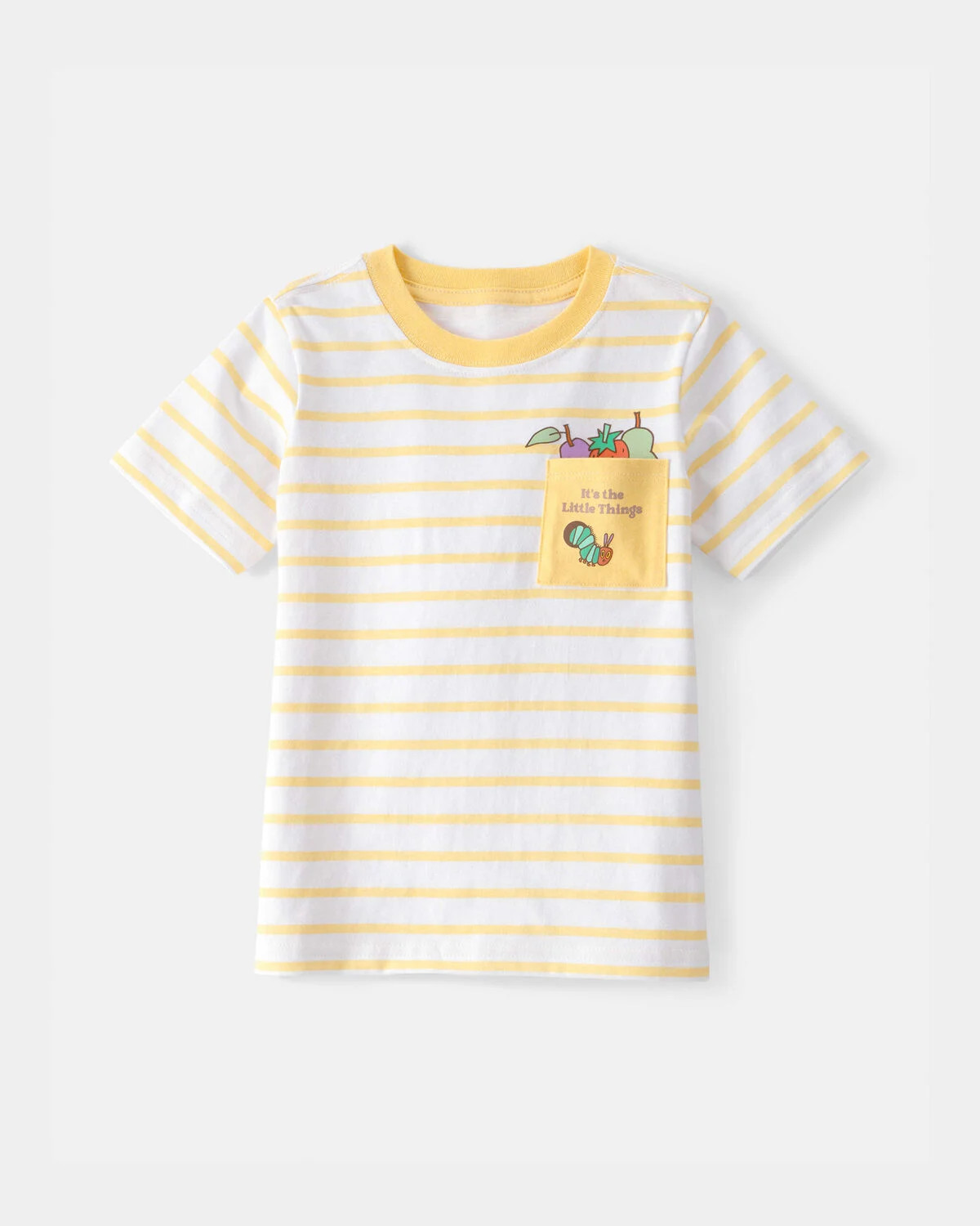 Toddler The Very Hungry Caterpillar\u2122 Striped Pocket Tee - Yellow/White | Carter's Inc