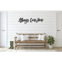 Always Come Home Place 3D Wood Sign, Cut Out Words, Laser Decor, Floating Entry Way Decor Large Word | Etsy (US)