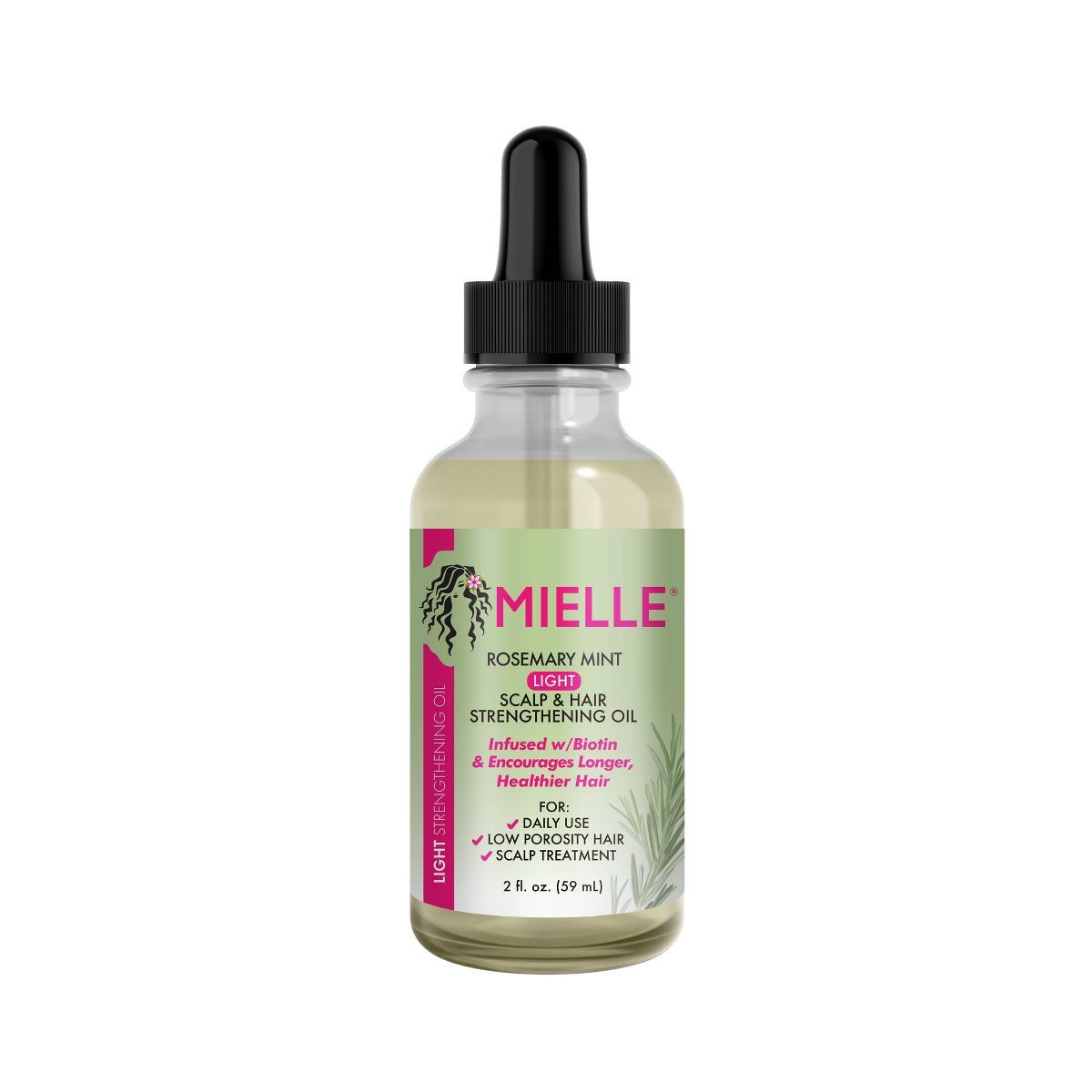 Mielle Organics Rosemary Mint Light Scalp & Hair Strengthening Oil - 2 fl oz | Target