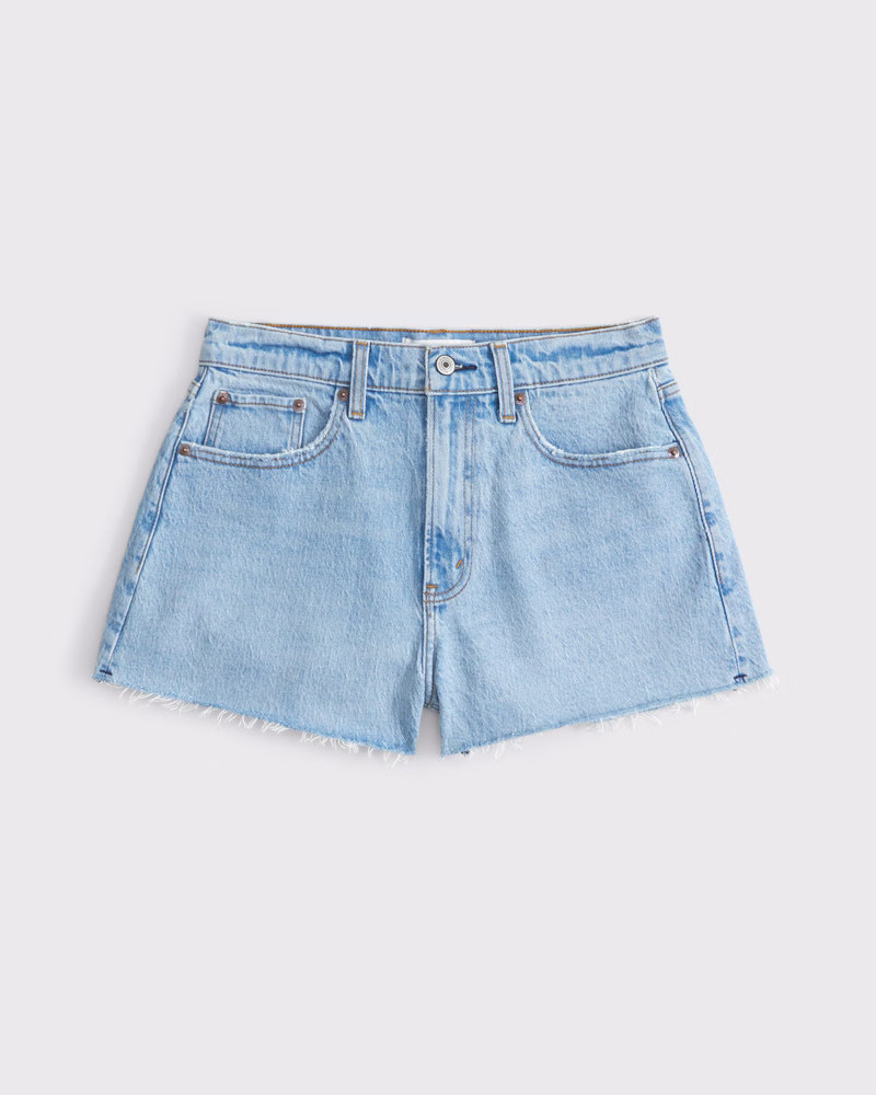 Curve Love High Rise Mom Short | Abercrombie & Fitch (US)