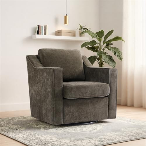 Swivel Accent Chair, Modern Round Barrel Arm Chair for Living Room, Bedroom, Comfy Club Reading C... | Amazon (US)