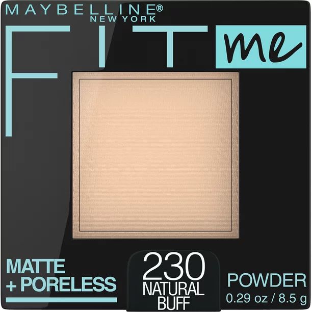 Maybelline Fit Me Matte + Poreless Pressed Face Powder Makeup, Natural Buff, 0.29 oz. | Walmart (US)