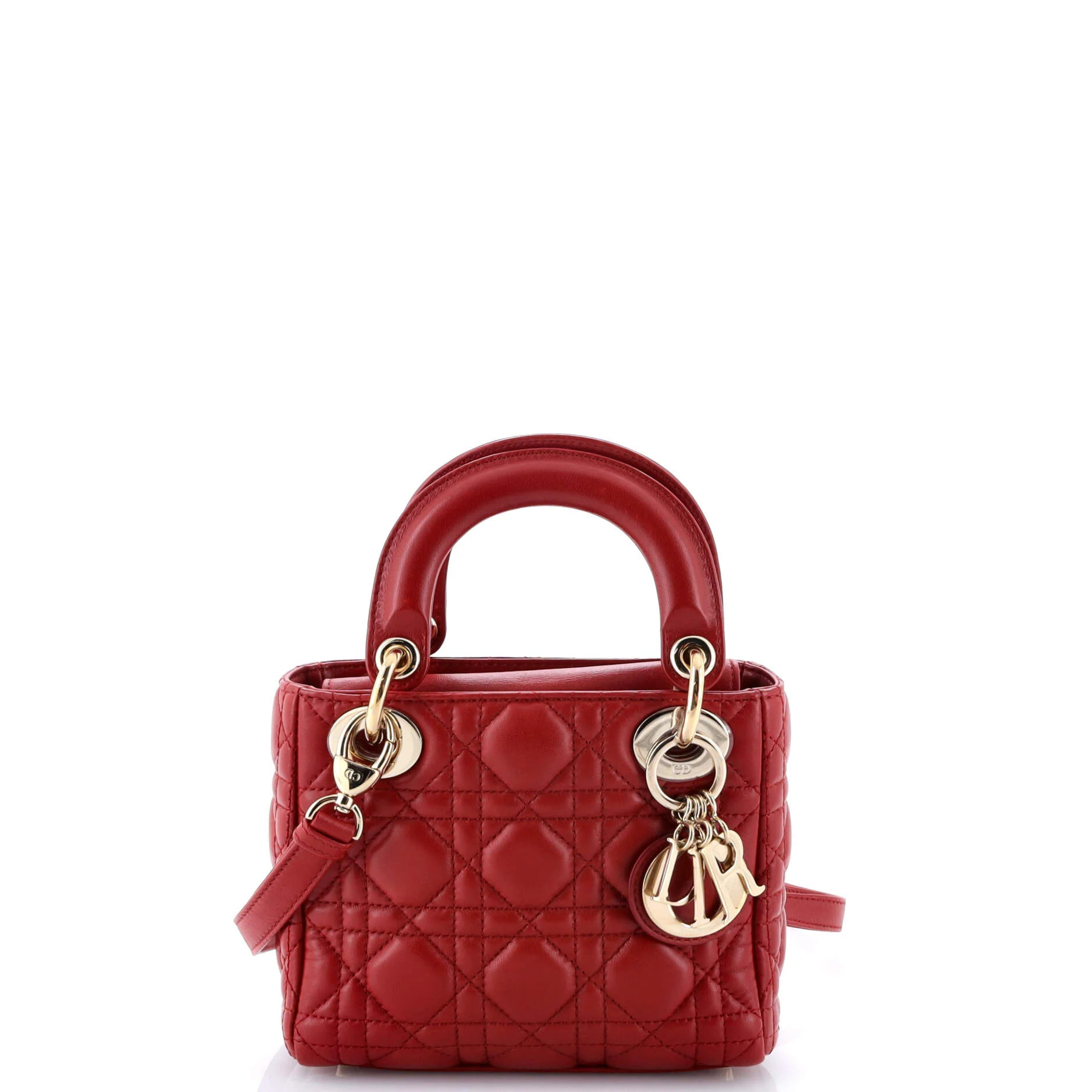 Pre-Loved Christian Dior Lady Dior Bag Cannage Quilt Lambskin Mini | Zulily