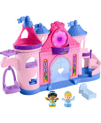 Little People Disney Princess Magical Lights Dancing Castle Toddler Playset - Macy's | Macy's