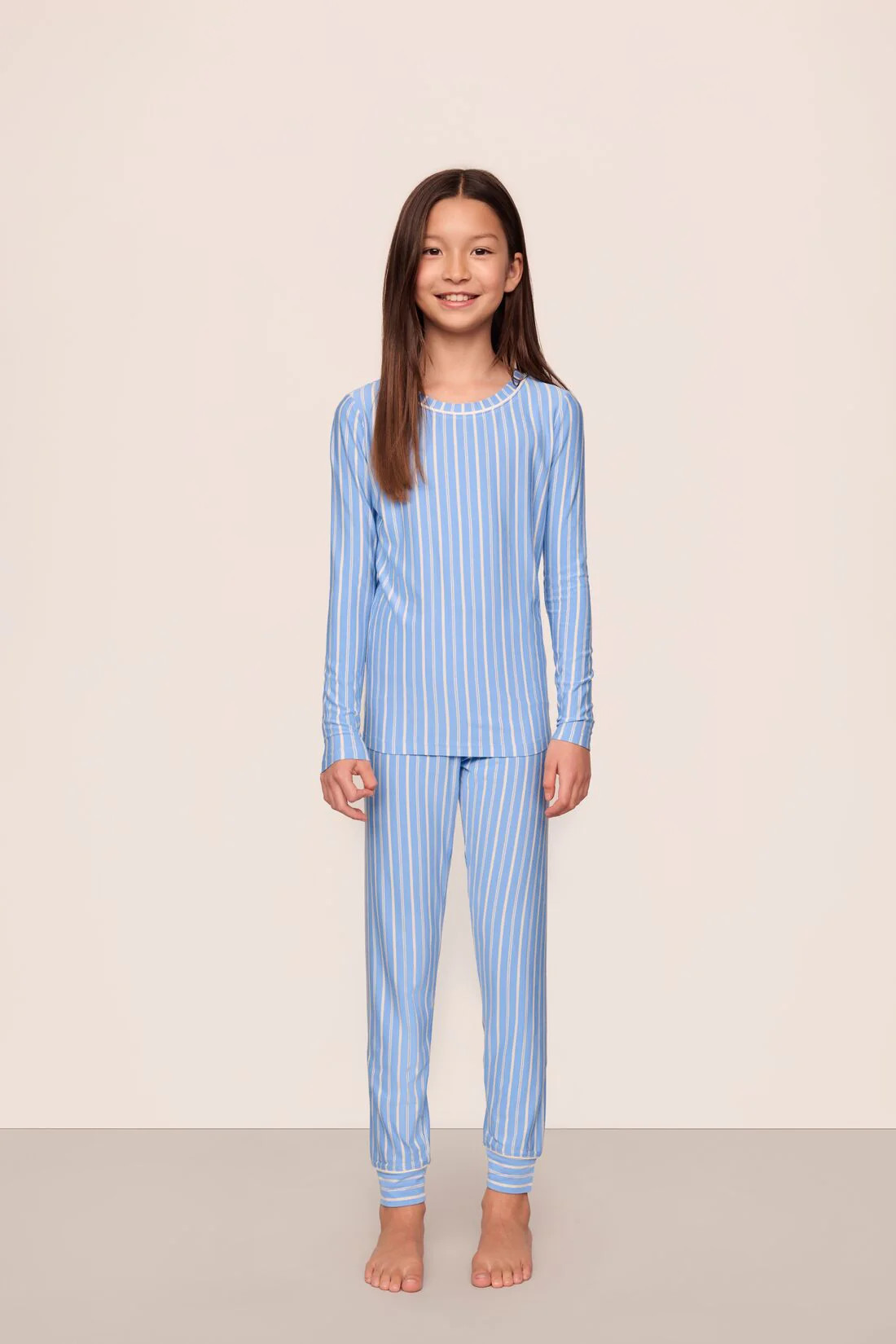 Kids Printed TENCEL™ Modal Unisex Long PJ Set | Eberjey