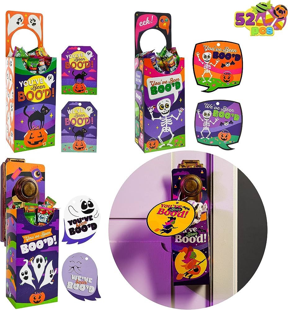 JOYIN Halloween Treat Boxes with You've Been Boo'd Cards, Halloween Candy Trick or Treat Boxes, G... | Amazon (US)