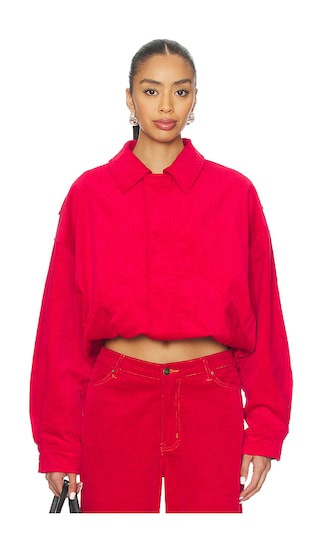 Kenny Bomber Jacket in Crimson | Revolve Clothing (Global)