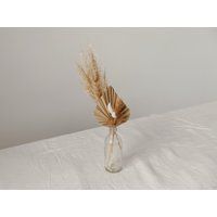 Pampas Grass Dried Palm Spear Floral Vase Arrangment/Bunny Tails Home Decor Lagurus Decoration | Etsy (US)