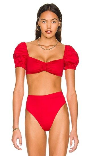 x REVOLVE Romina Bikini Top in Red | Revolve Clothing (Global)