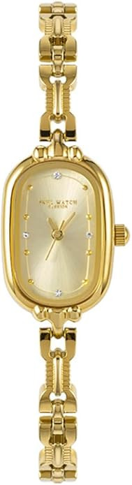 CARLIEN Women Vintage Petite Bracelet Gold Dainty Watch Small Oval Analog Quartz Watch Luxury Wat... | Amazon (US)