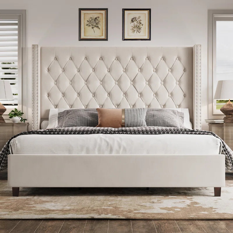 Duluth Upholstered Wingback Bed | Wayfair North America
