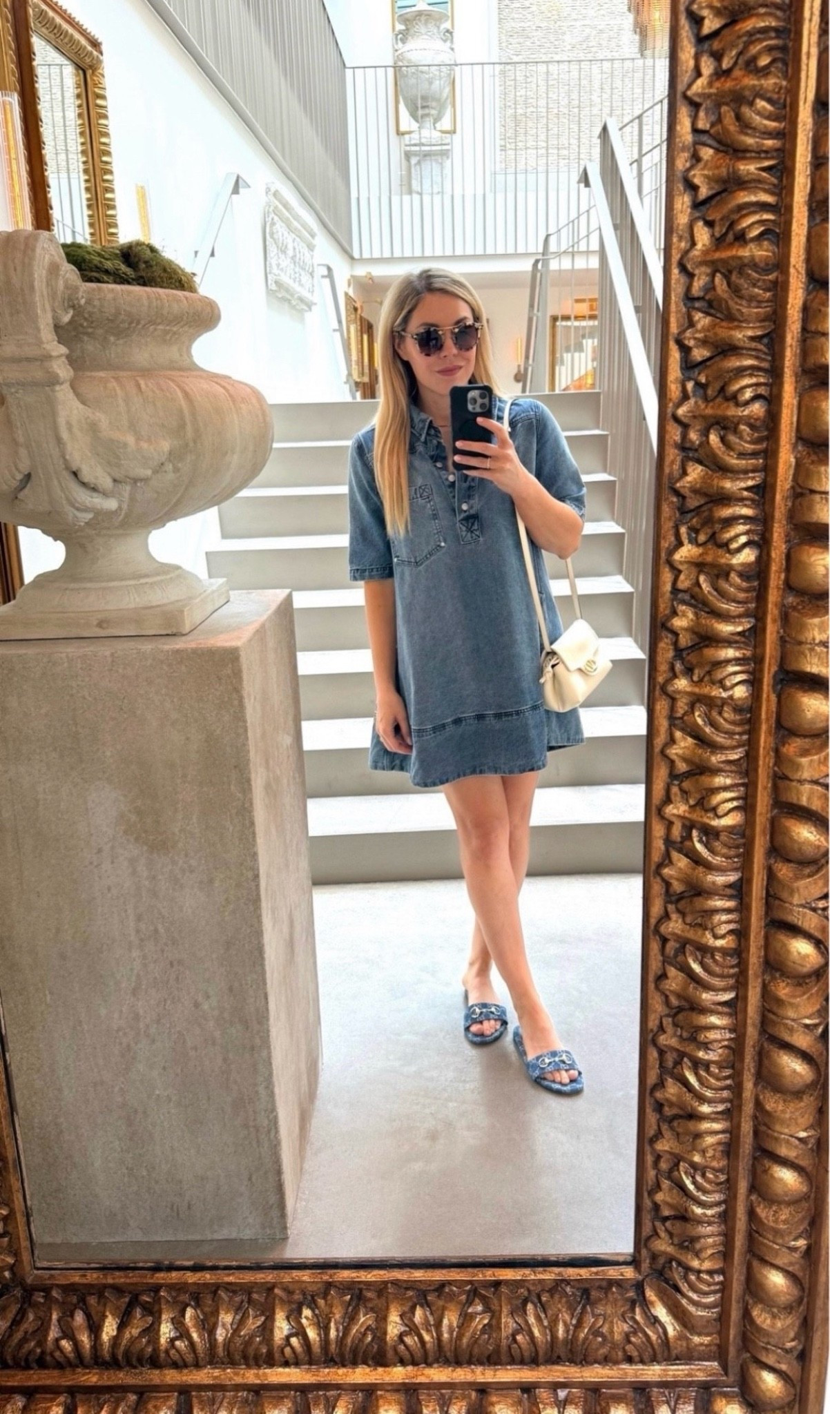 Denim dress
Gucci slides

#LTKootd #LTKgrwm #LTKdayinmylife