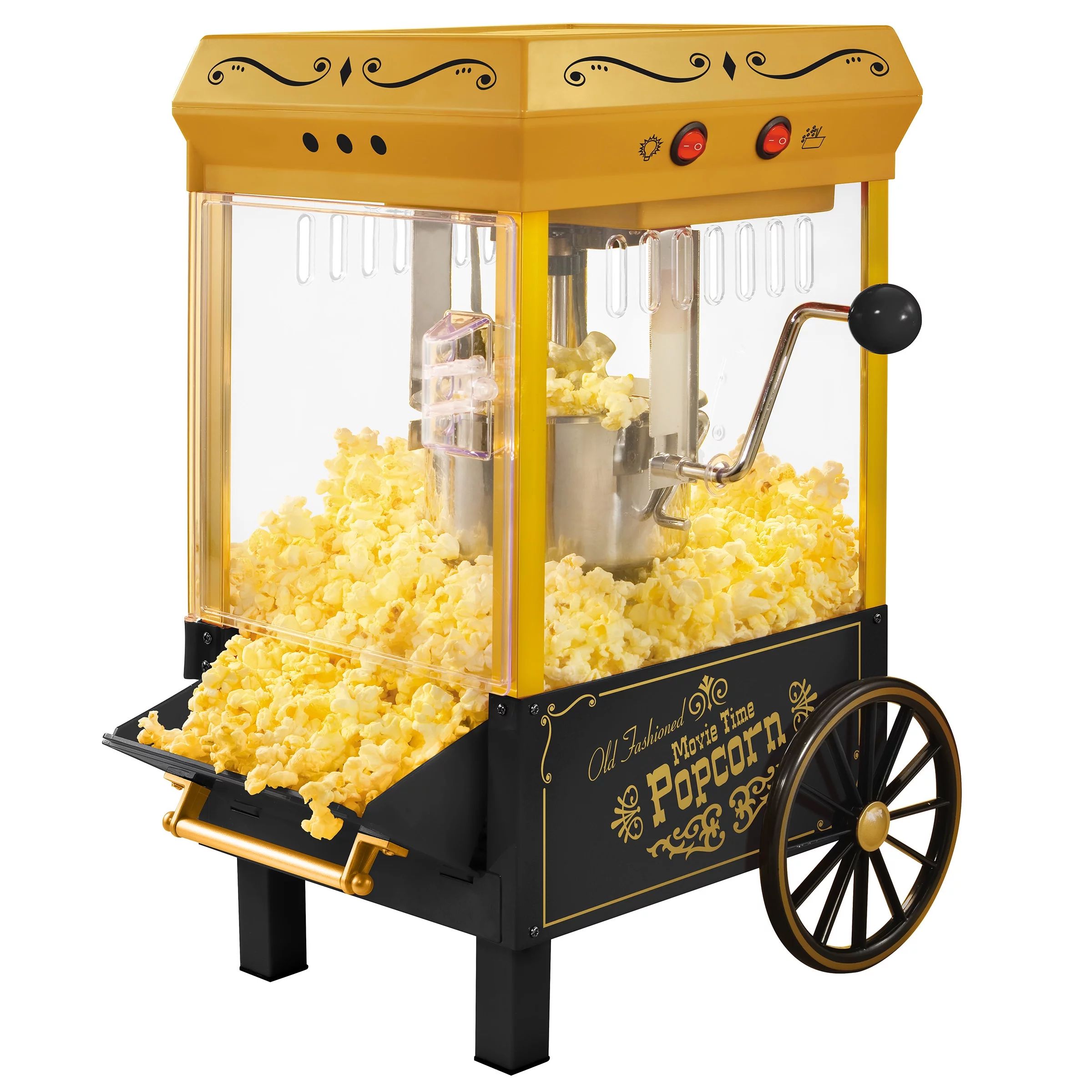 Nostalgia KPM528 Vintage 2.5-Ounce Tabletop Kettle Popcorn Maker, Makes 10 Cups of Popcorn – Bl... | Walmart (US)