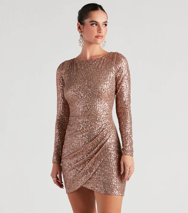 Ivy Embroidered Sequin Mini Dress | Windsor Stores