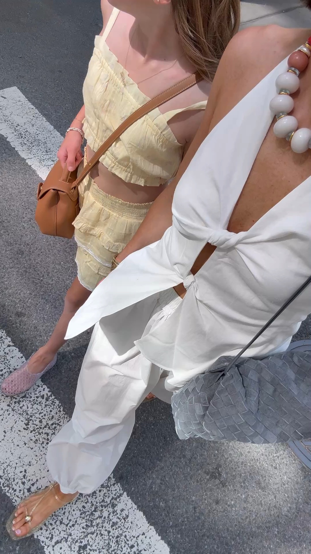 What I'm wearing in NYC for
Summer. Wearing size xs in pants and sm in top