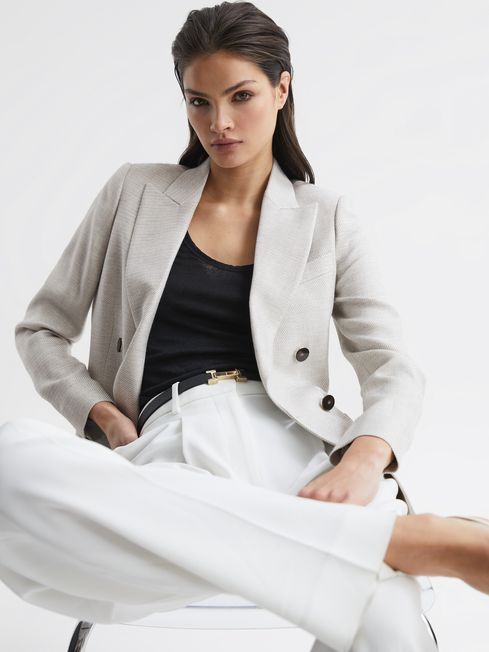 Tailored Double Breasted Blazer | Reiss UK