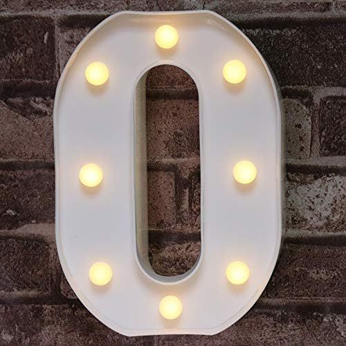 Amazon.com: Pooqla LED Marquee Letter Lights Sign, Light Up Alphabet Letter for Home Party Weddin... | Amazon (US)