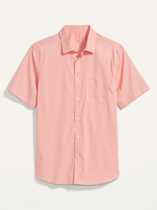 Printed Built-In Flex Everyday Short-Sleeve Shirt for Men | Old Navy (US)