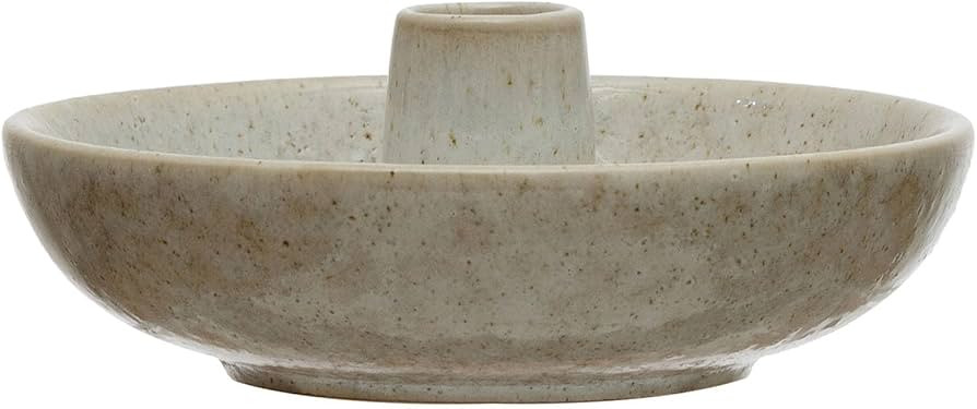 Creative Co-Op Stoneware Toothpick Holder Dish with Reactive Glaze (Each One Will Vary) | Amazon (US)