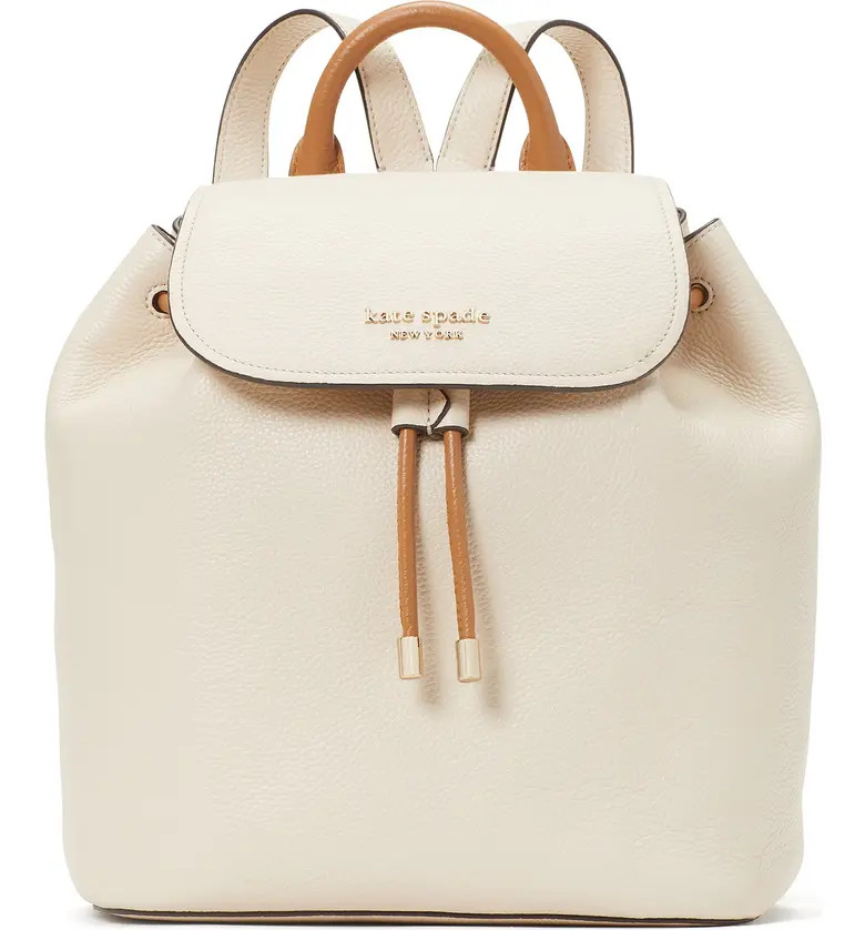 kate spade new york sinch pebbled leather medium flap backpack | Nordstrom | Nordstrom
