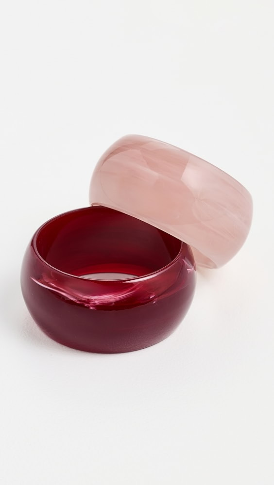 Berry Blush Resin Bangle Stack Set | Shopbop