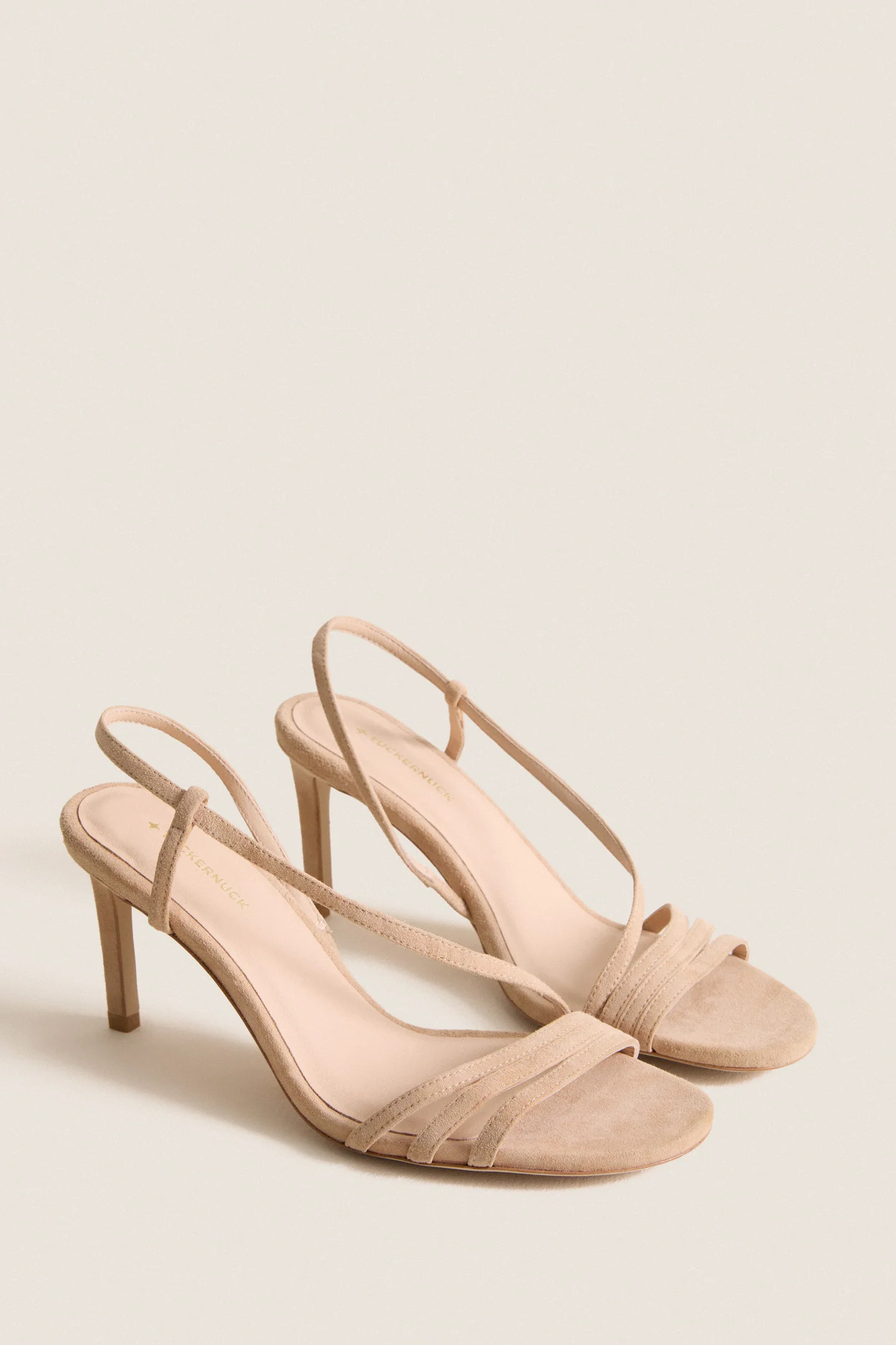 Nude Suede Scarlet Heels | Tuckernuck (US)