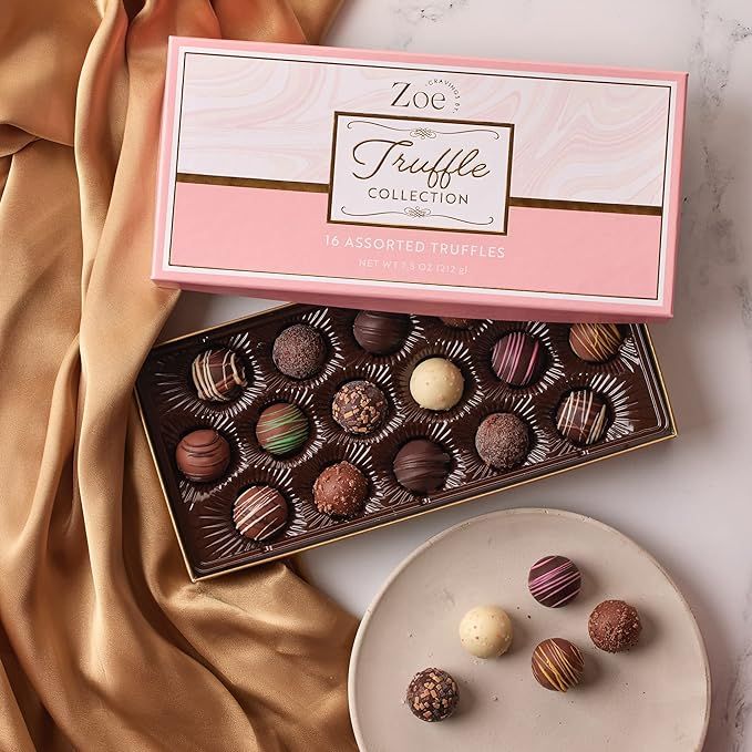 CRAVINGS BY ZOE Chocolate Gift Box Pink | Chocolate Truffles | Mothers Day Gift | Milk Chocolate,... | Amazon (US)