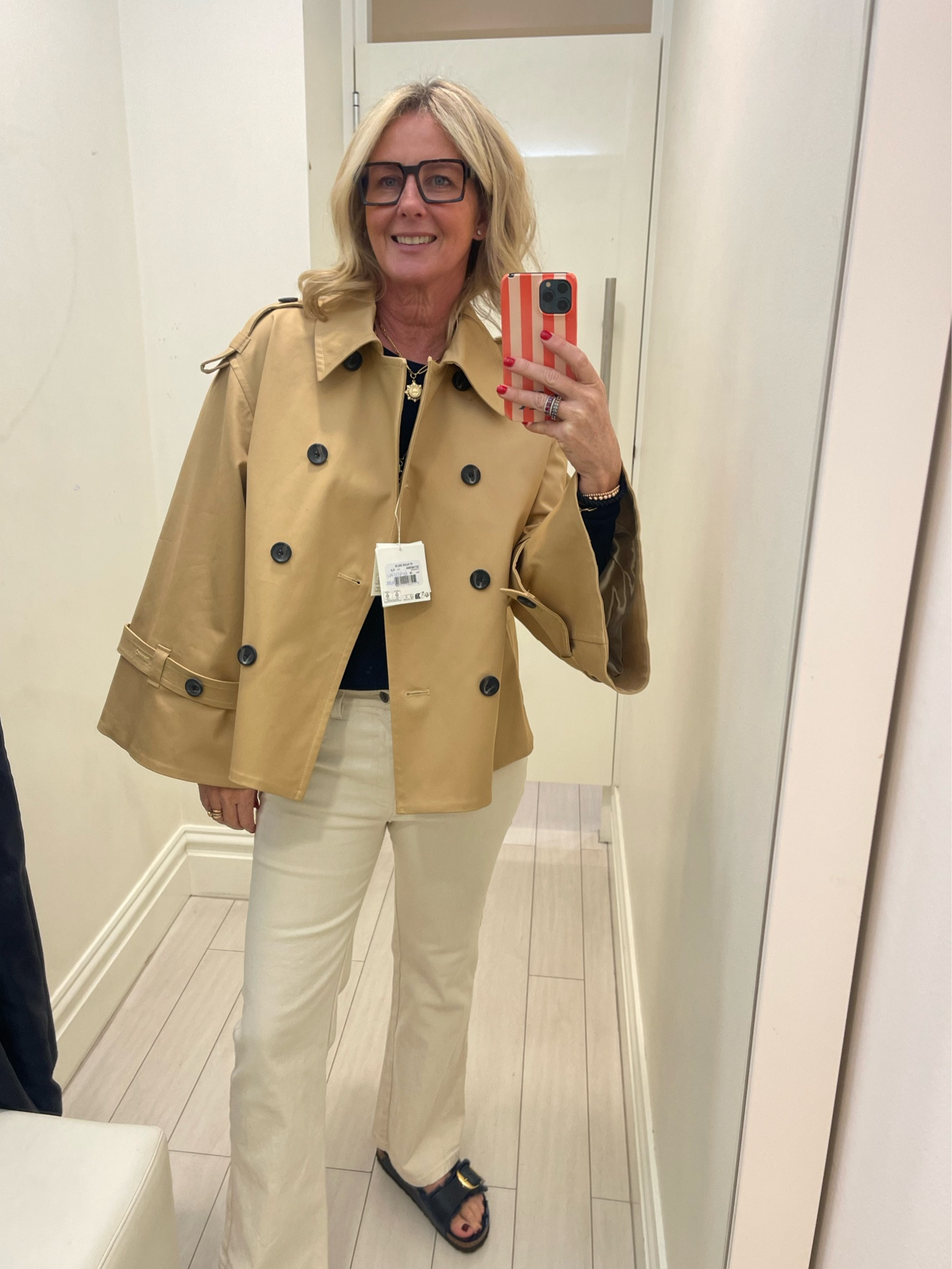 ジャケット・アウター louren over trench short coat ジャケット・アウター louren over trench short coat over