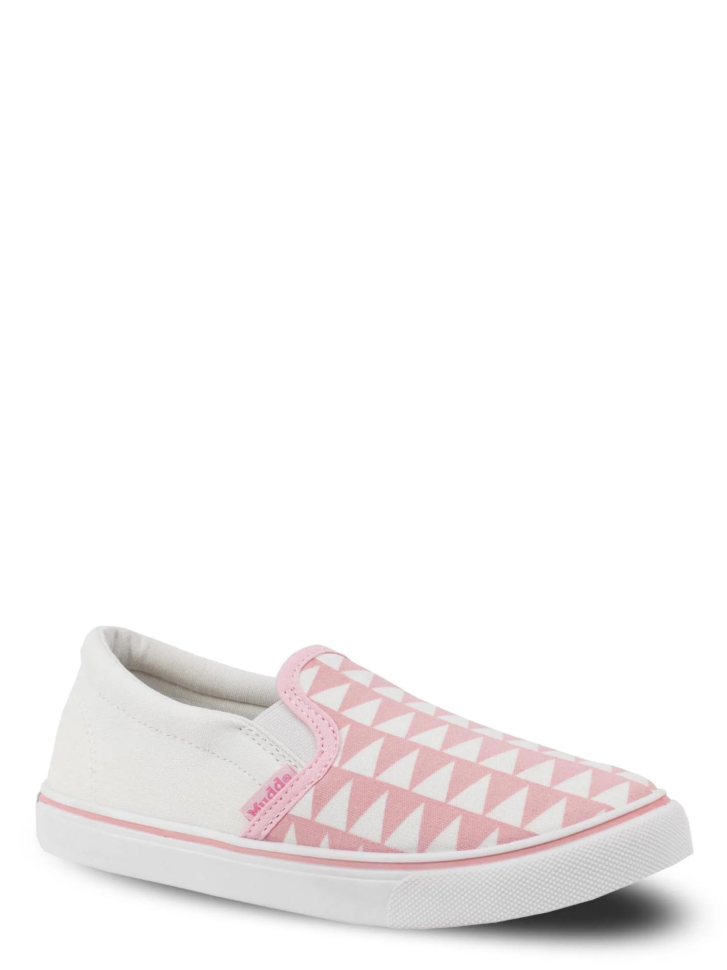 Mudd Girls' Sylvia Blush Checkered Slip on Sneakers, Sizes 10-4 | Walmart (US)